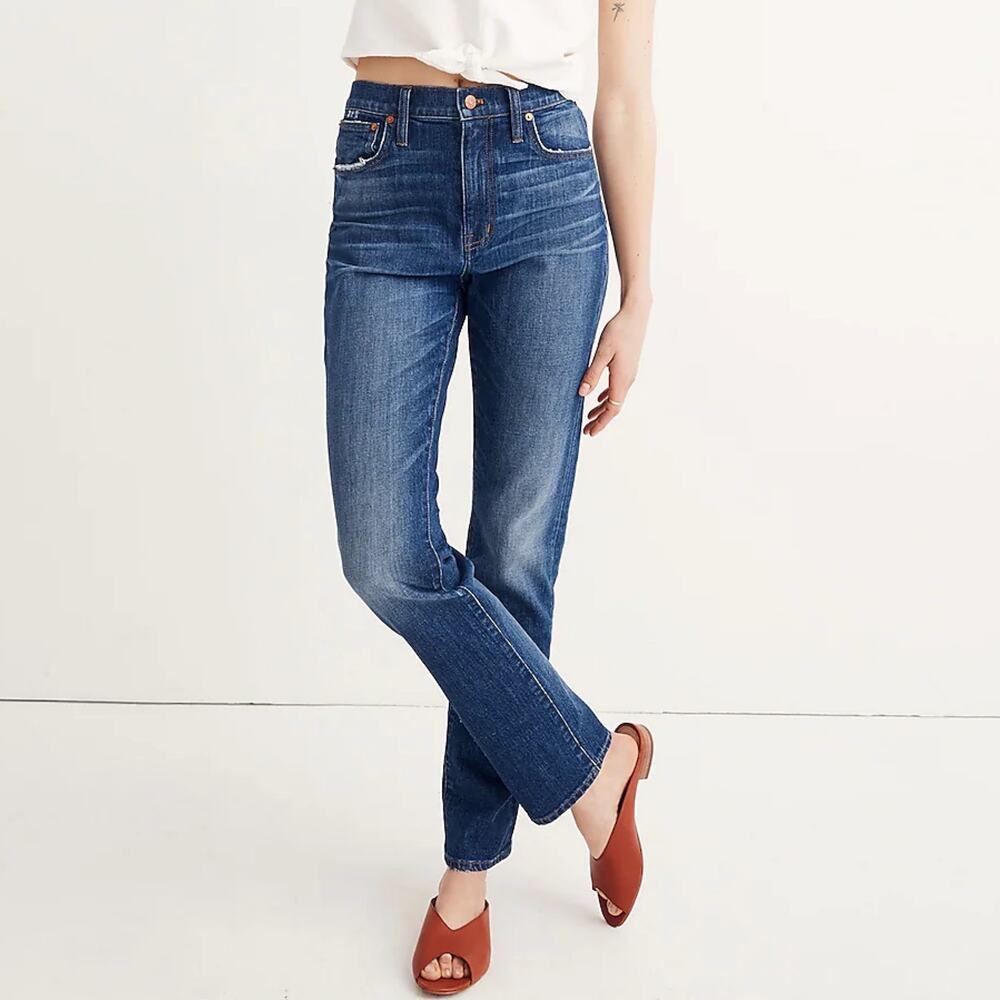 Madewell The High-Rise Slim Boy Jean Size 26 Skinny Straight Leg Jeans